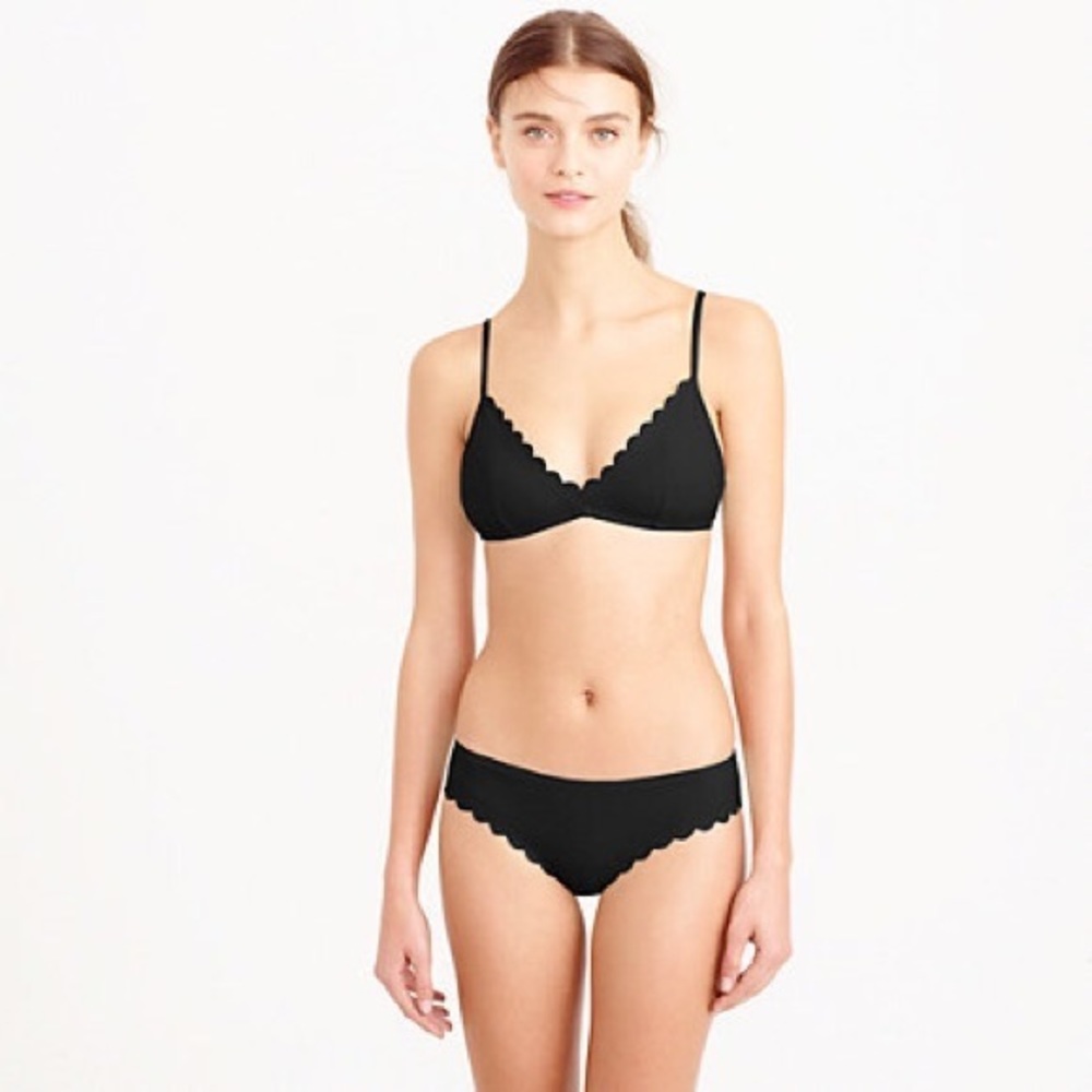 J. Crew Scalloped Bikini Bottoms